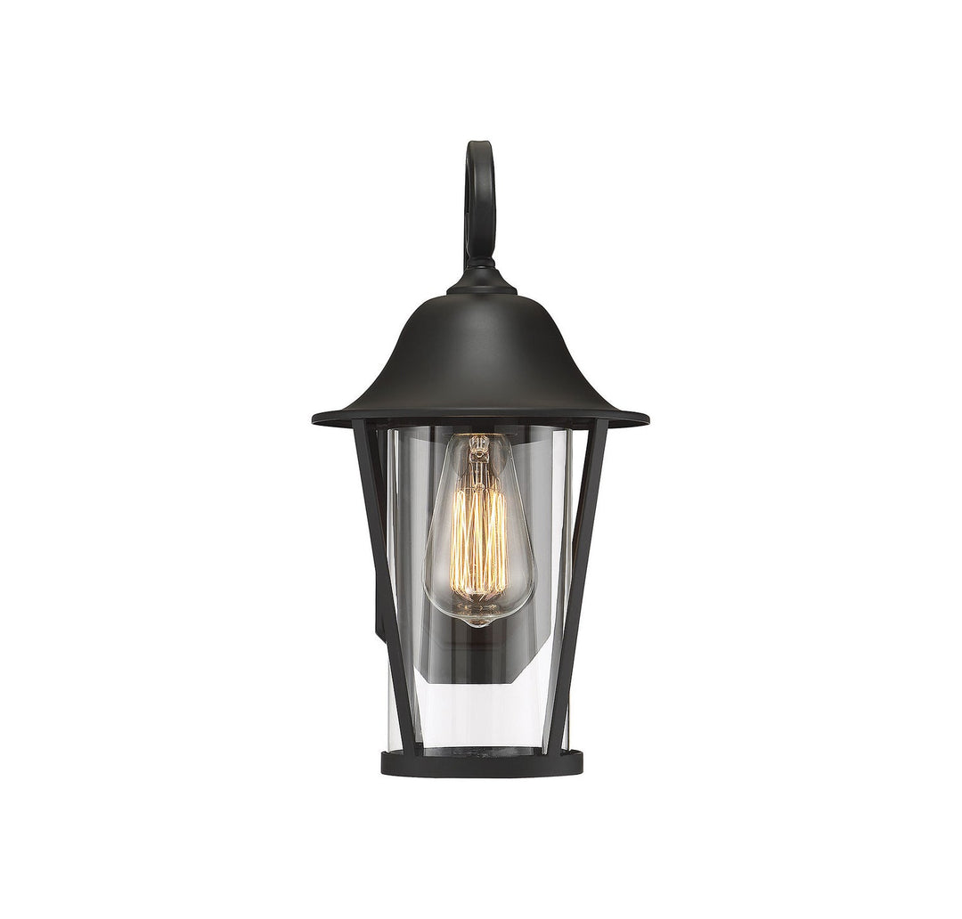 Meridian - M50023BK - One Light Outdoor Wall Sconce - Moutd - Matte Black
