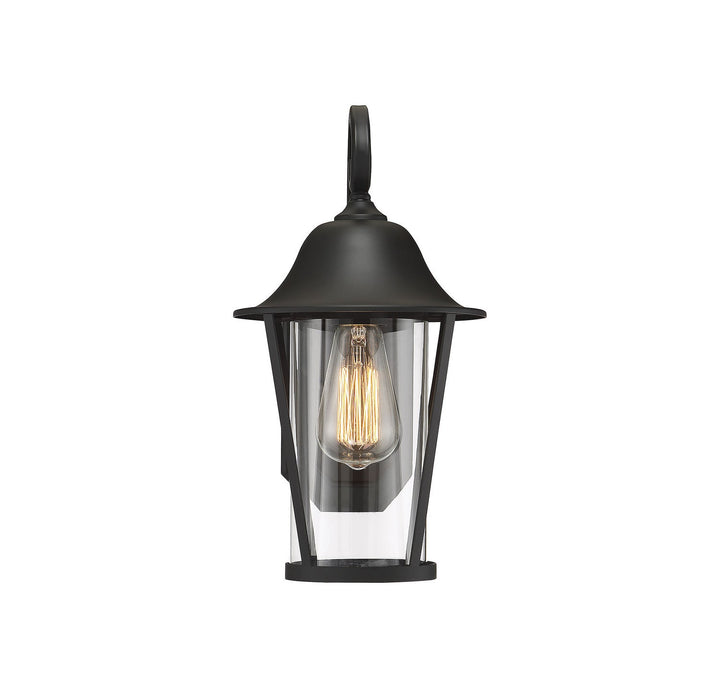 Meridian - M50023BK - One Light Outdoor Wall Sconce - Moutd - Matte Black