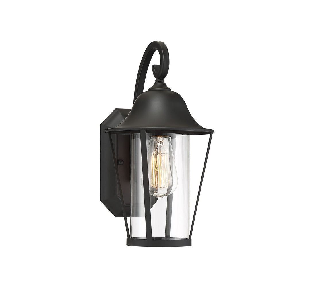 Meridian - M50023BK - One Light Outdoor Wall Sconce - Moutd - Matte Black
