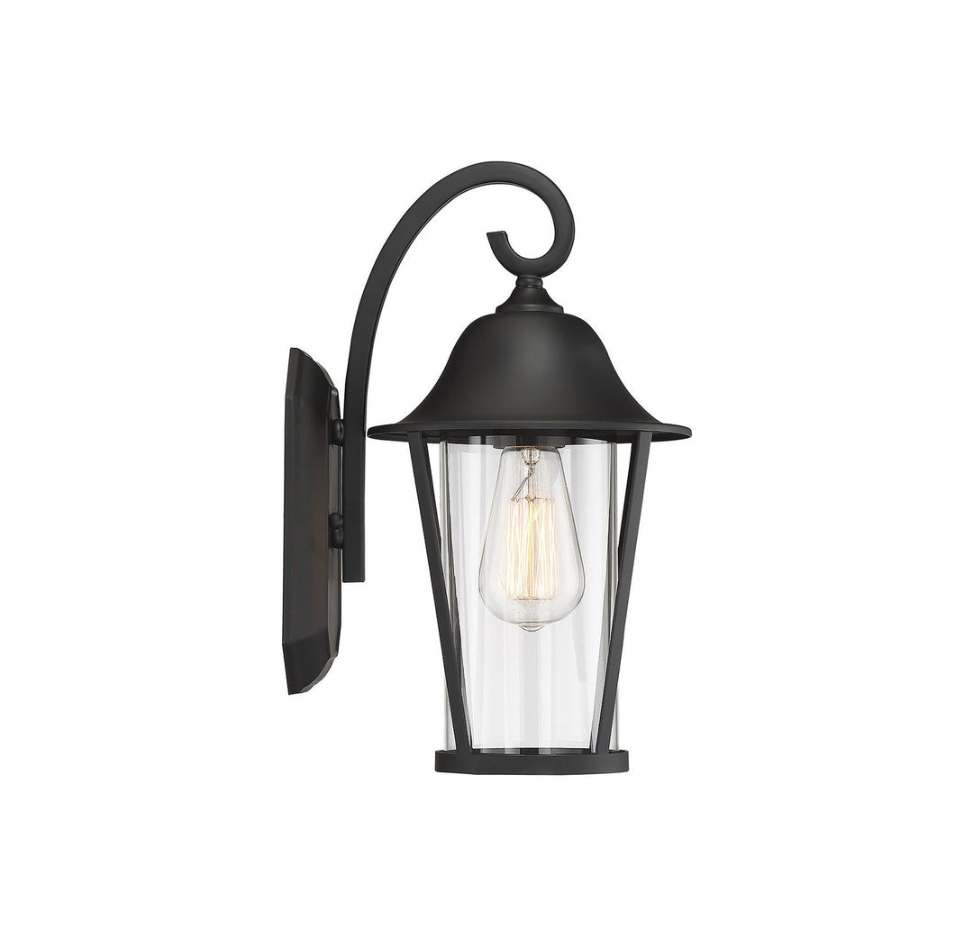 Meridian - M50023BK - One Light Outdoor Wall Sconce - Moutd - Matte Black