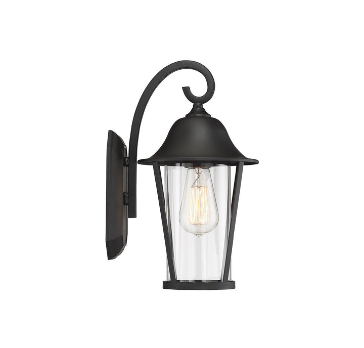 Meridian - M50023BK - One Light Outdoor Wall Sconce - Moutd - Matte Black
