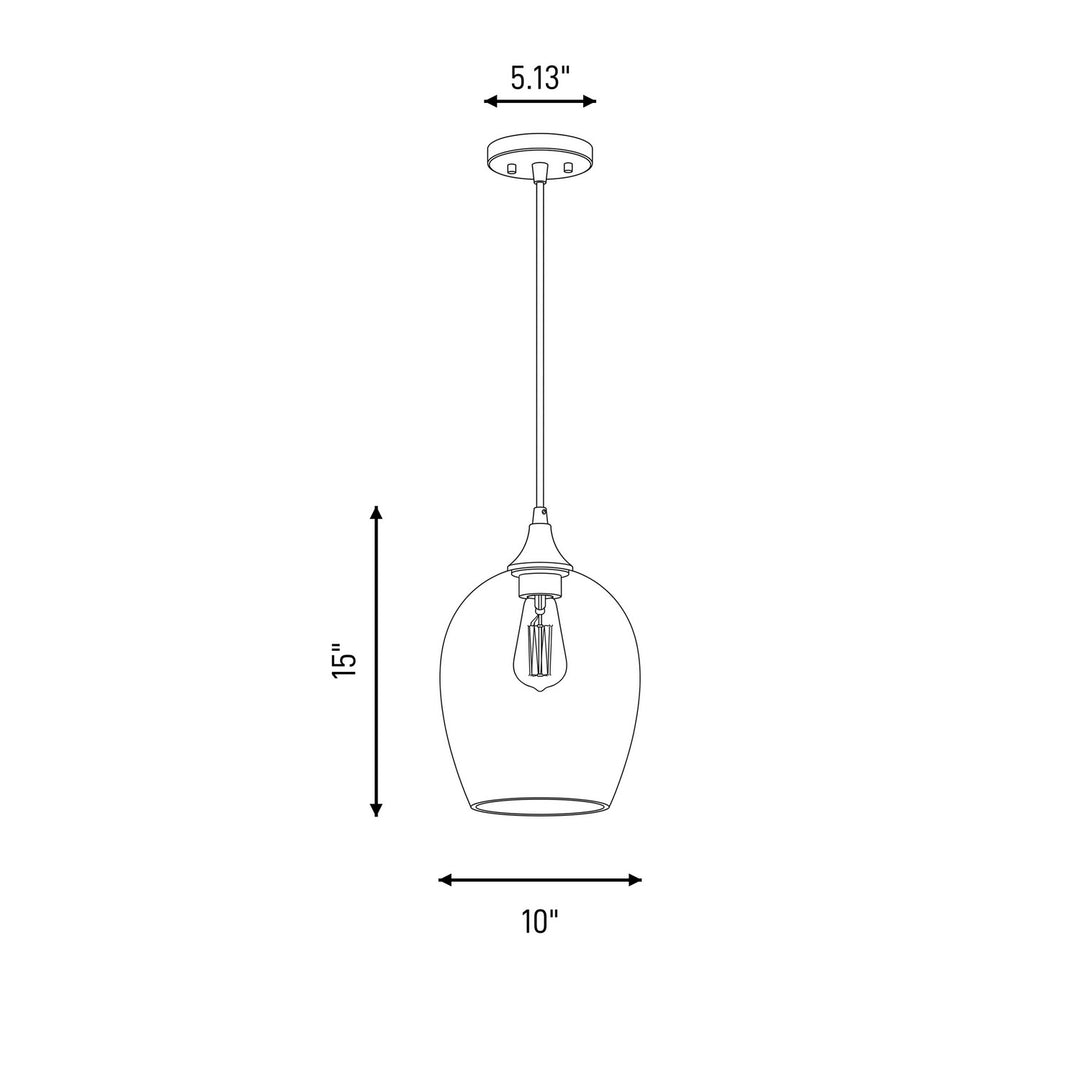 Meridian - M70076ORB - One Light Mini Pendant - Mmin2 - Oil Rubbed Bronze