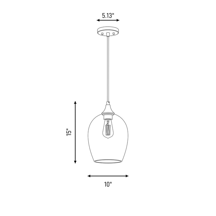 Meridian - M70076ORB - One Light Mini Pendant - Mmin2 - Oil Rubbed Bronze