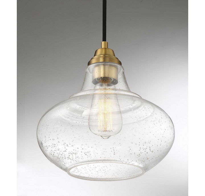 Meridian - M70080NB - One Light Mini Pendant - Mmin2 - Natural Brass