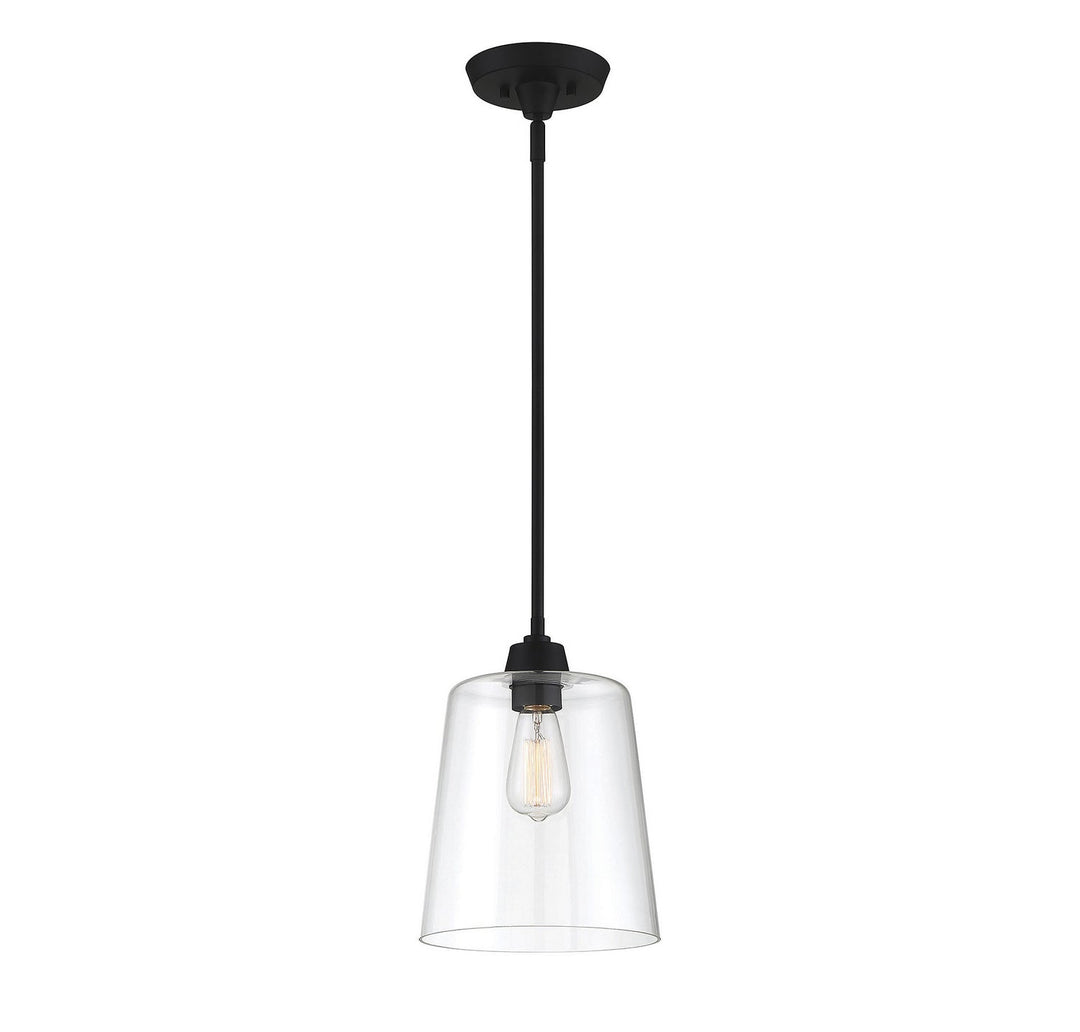 Meridian - M70081MBK - One Light Pendant - Mpend - Matte Black