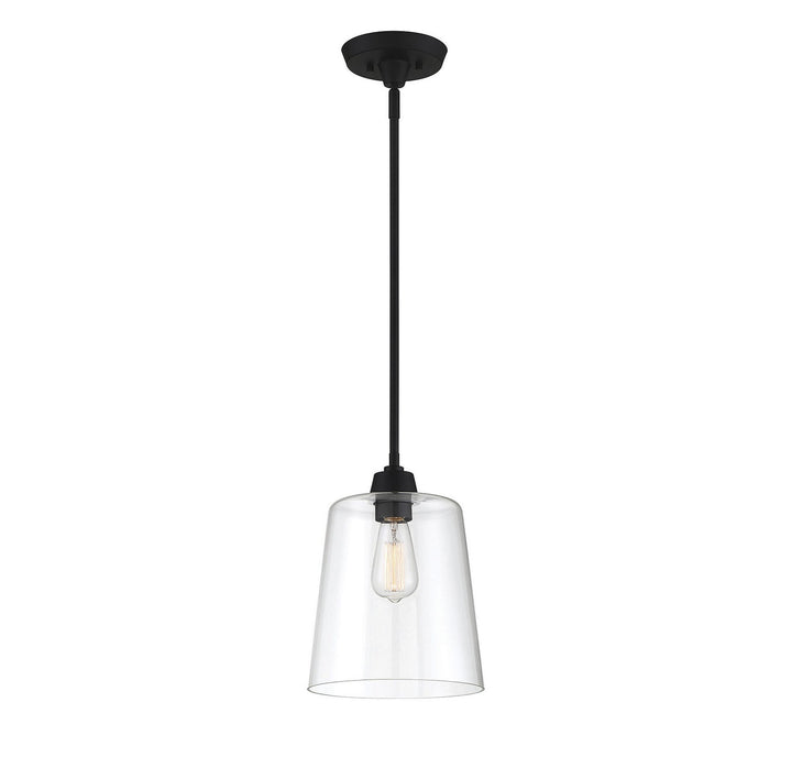 Meridian - M70081MBK - One Light Pendant - Mpend - Matte Black
