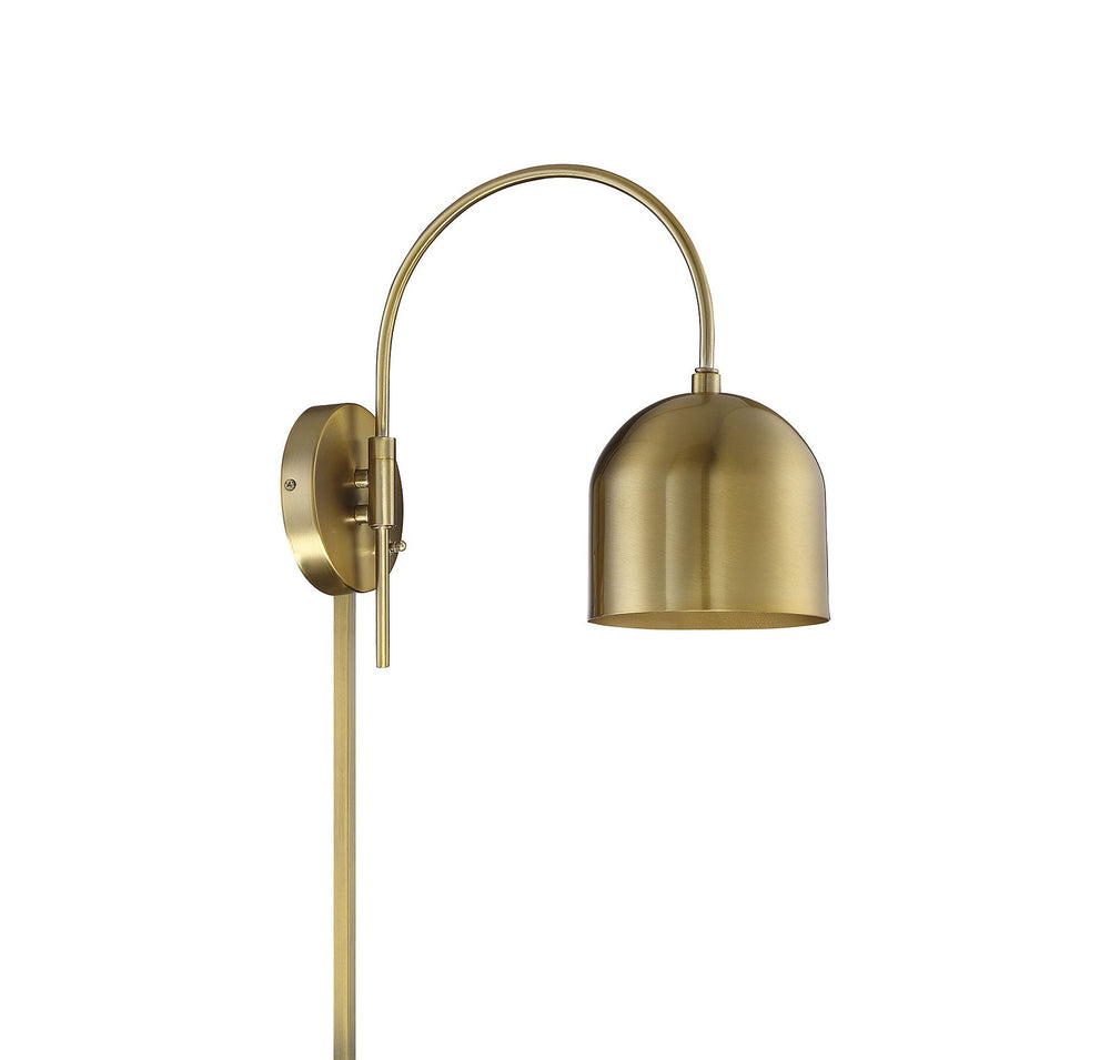 Meridian - M90045NB - One Light Wall Sconce - Mscon - Natural Brass
