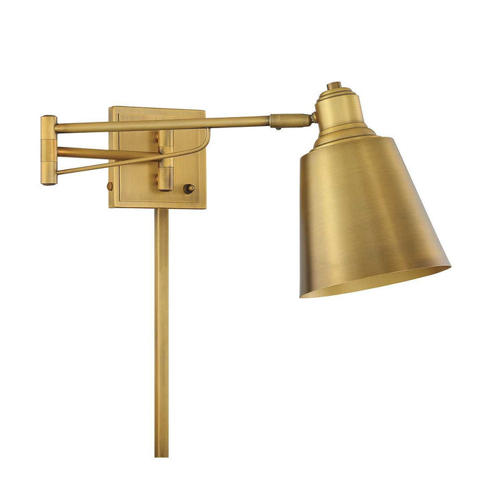 Meridian - M90047NB - One Light Wall Sconce - Mscon - Natural Brass
