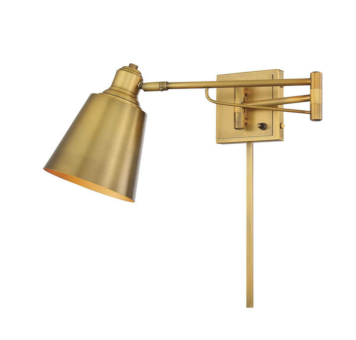 Meridian - M90047NB - One Light Wall Sconce - Mscon - Natural Brass