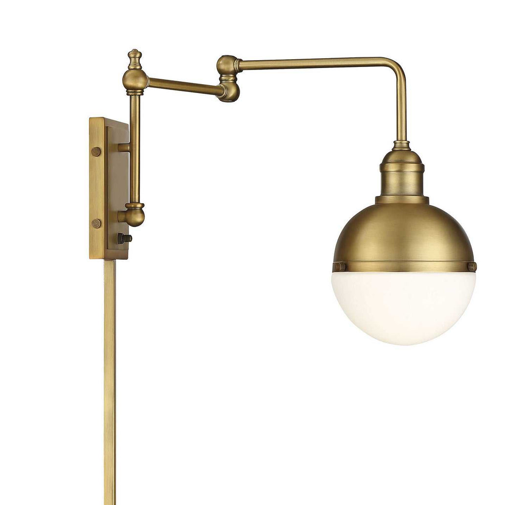Meridian - M90052NB - One Light Wall Sconce - Mscon - Natural Brass