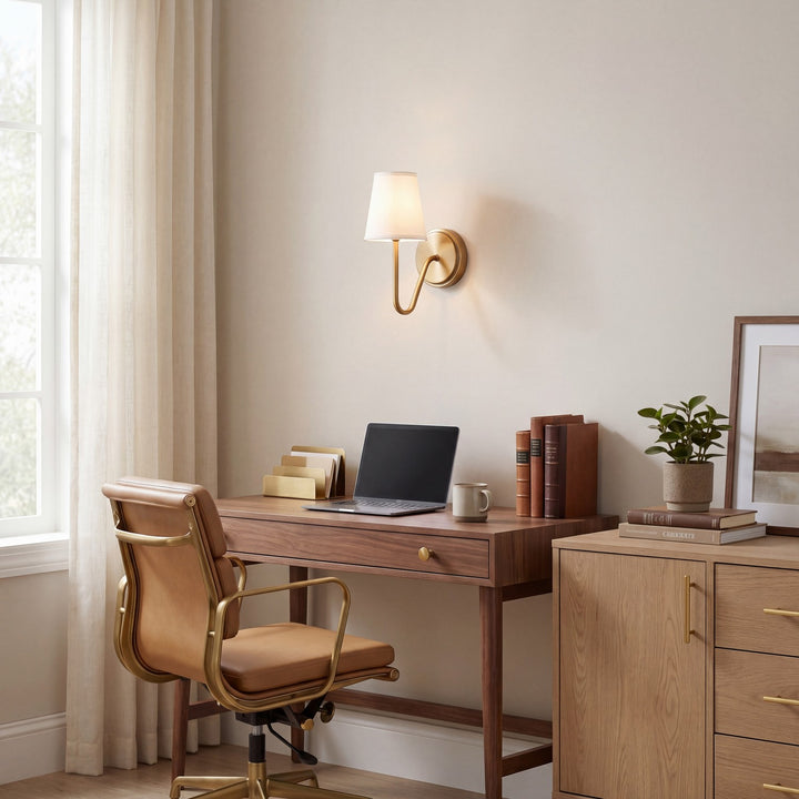 Meridian - M90054NB - One Light Wall Sconce - Mscon - Natural Brass