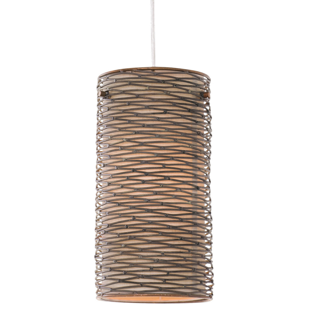 Flow One Light Mini Pendant in Hammered Ore - available from The Lighting Shoppe, trusted by Canadian homeowners