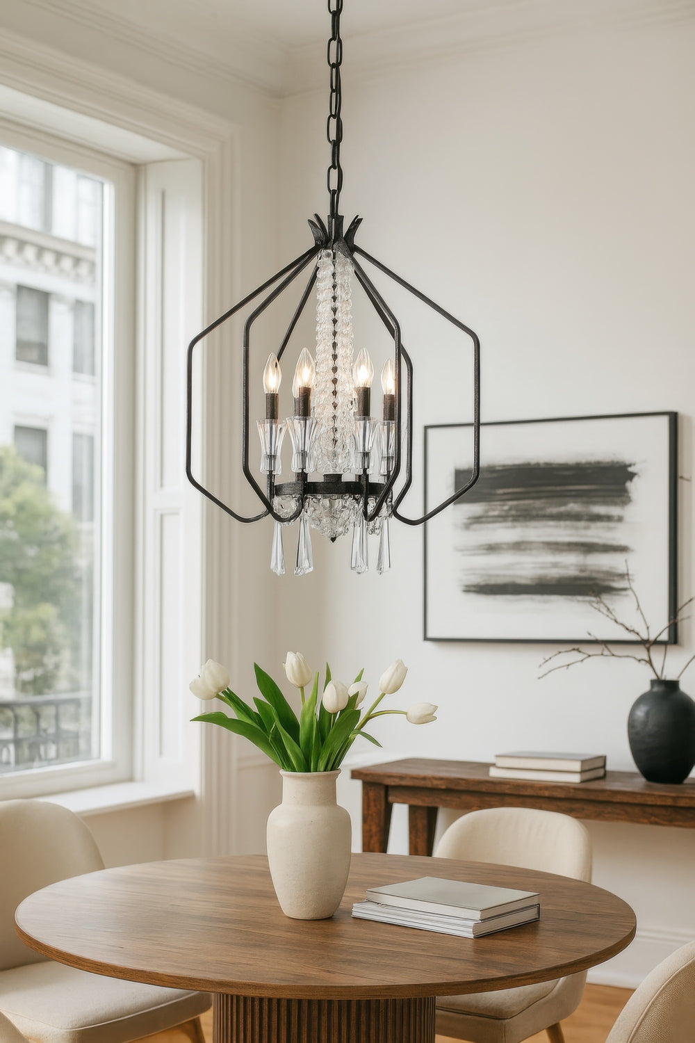Varaluz - 270P07OX - Seven Light Pendant - Barcelona - Onyx