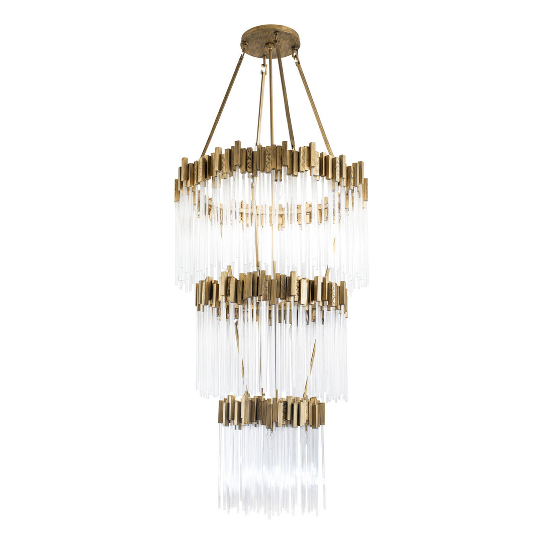 Matrix 19 Light Chandelier in Havana Gold - available from The Lighting Shoppe, trusted by Canadian homeowners