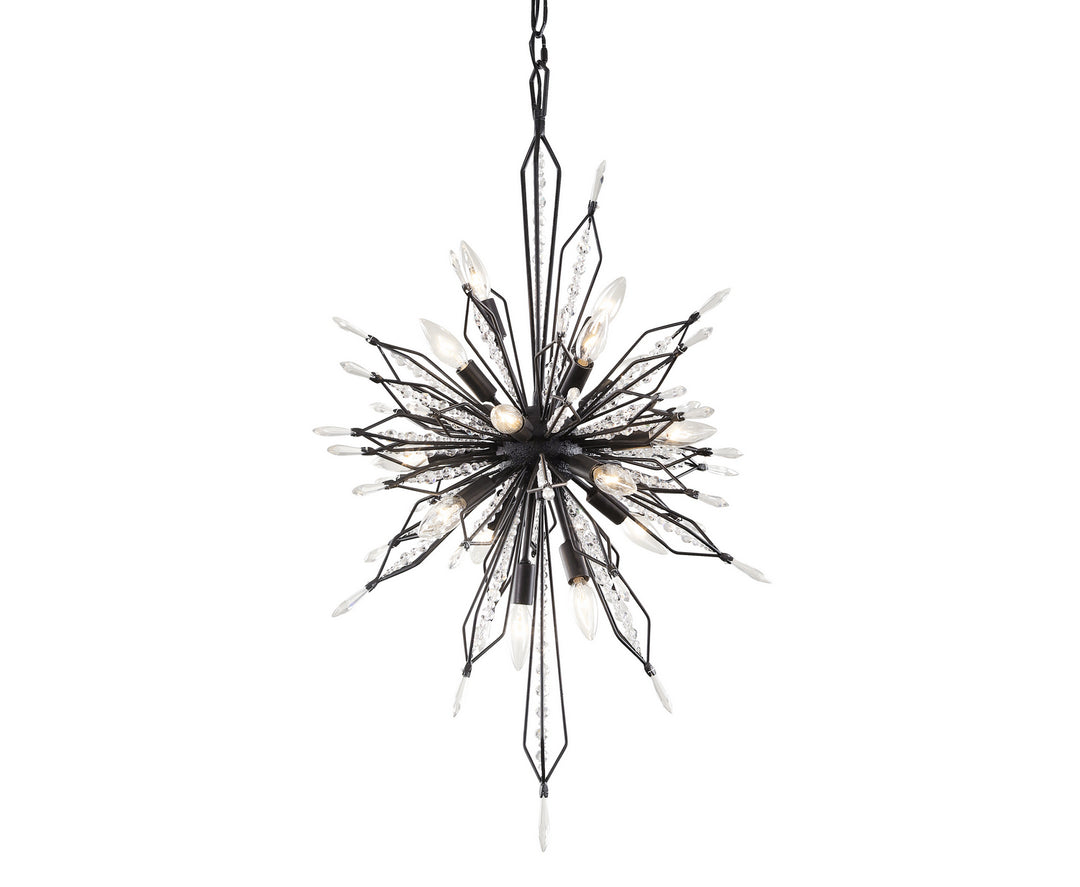 Orbital 16 Light Foyer Pendant in Carbon - available from The Lighting Shoppe, trusted by Canadian homeowners