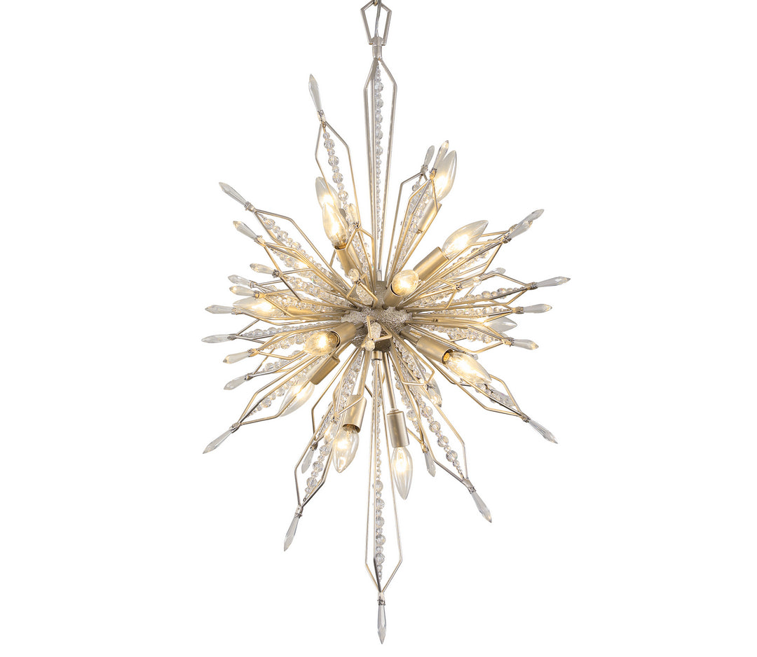 Orbital 16 Light Foyer Pendant in Gold Dust - available from The Lighting Shoppe, trusted by Canadian homeowners