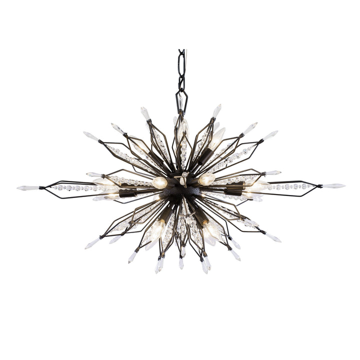 Orbital 16 Light Linear Pendant in Carbon - available from The Lighting Shoppe, trusted by Canadian homeowners