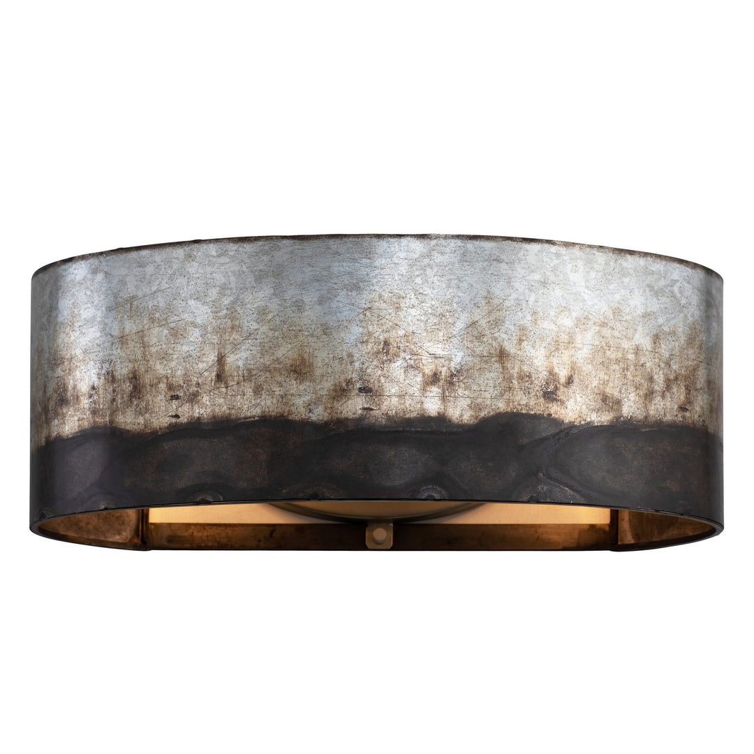 Cannery Two Light Bath in Ombre Galvanized - available from The Lighting Shoppe, trusted by Canadian homeowners