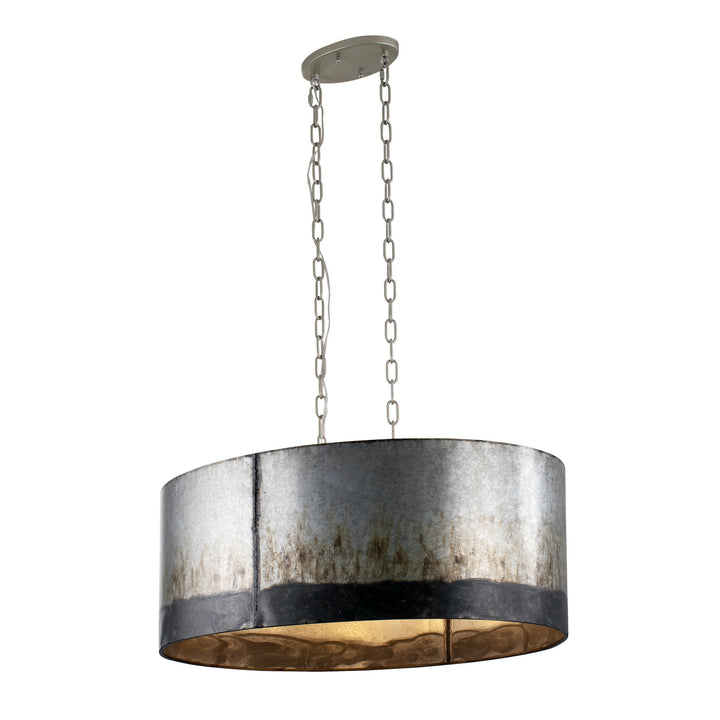 Cannery Six Light Pendant in Ombre Galvanized - available from The Lighting Shoppe, trusted by Canadian homeowners