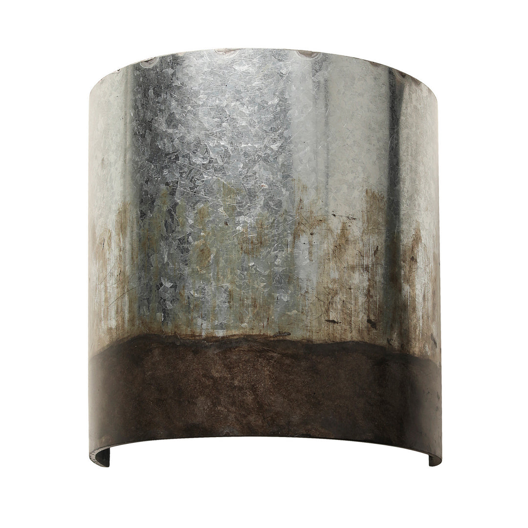 Cannery One Light Wall Sconce in Ombre Galvanized - available from The Lighting Shoppe, trusted by Canadian homeowners
