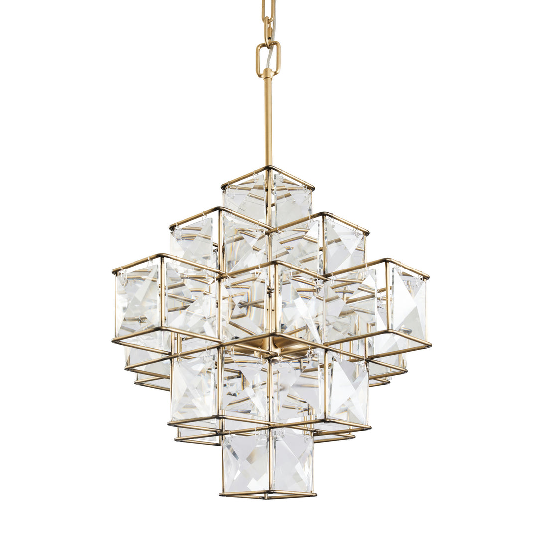Cubic Six Light Pendant in Calypso Gold - available from The Lighting Shoppe, trusted by Canadian homeowners