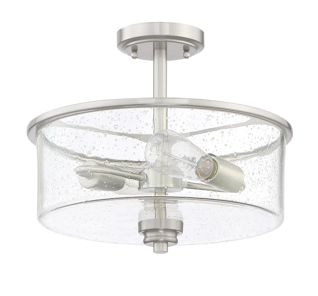 Bolden Two Light Convertible Semi Flush in Brushed Polished Nickel - available from The Lighting Shoppe, trusted by Canadian homeowners