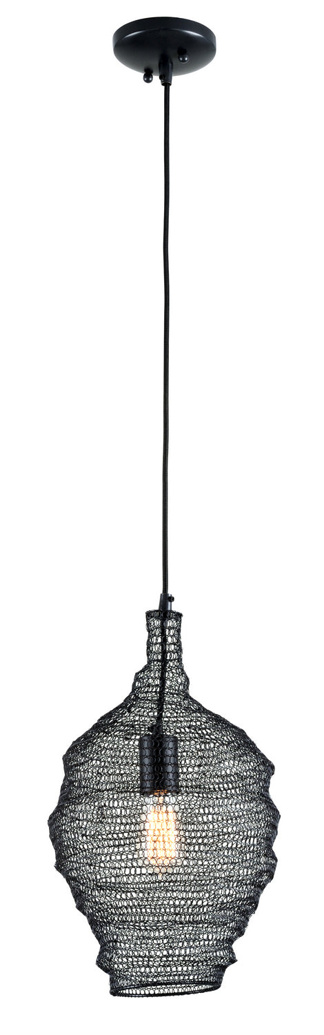 Troy Lighting Canada - F6775-SBK - One Light Pendant - Wabi Sabi - Black