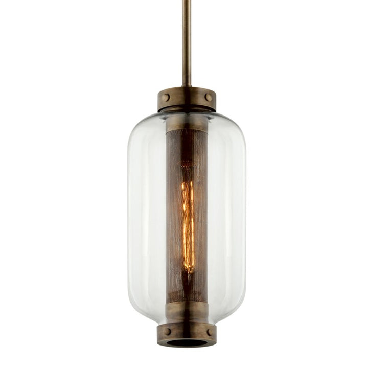 Troy Lighting Canada - F7037-PBR - One Light Hanging Lantern - Atwater - Patina Brass