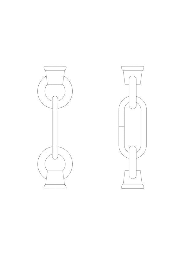 Generation Lighting Canada - 9122-802 - Link and Loop - Replacement Chain - Obsidian Mist
