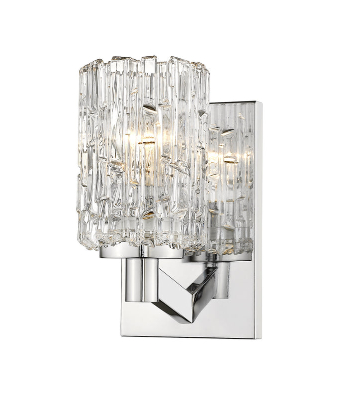 Aubrey One Light Wall Sconce in Chrome - available from The Lighting Shoppe, trusted by Canadian homeowners