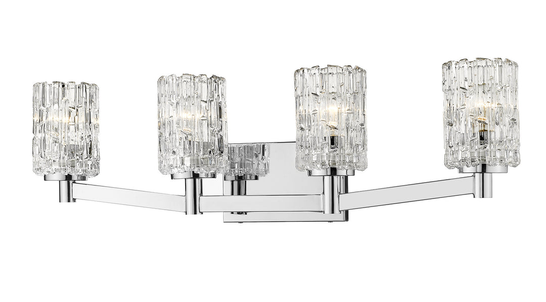 Aubrey Four Light Vanity in Chrome - available from The Lighting Shoppe, trusted by Canadian homeowners