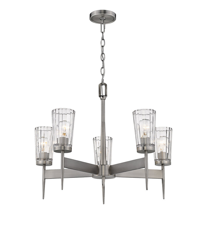 Z-Lite Canada - 1932-5AN - Five Light Chandelier - Flair - Antique Nickel
