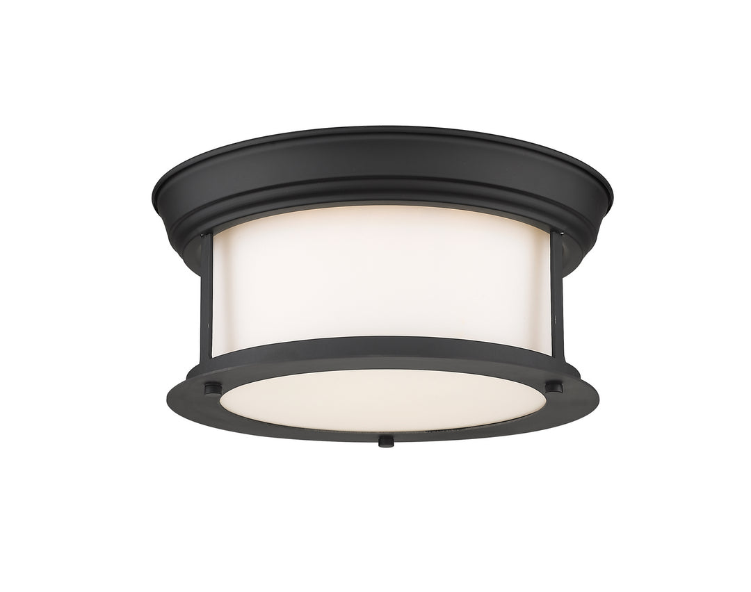Sonna Two Light Flush Mount in Matte Black - available from The Lighting Shoppe, trusted by Canadian homeowners