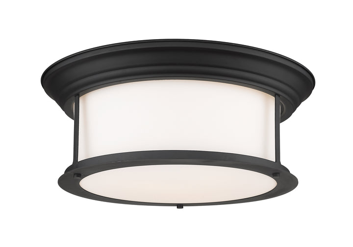 Z-Lite Canada - 2011F16-MB - Three Light Flush Mount - Sonna - Matte Black