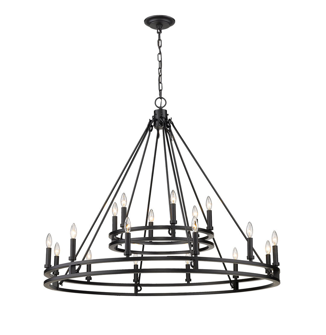 Z-Lite Canada - 4005-18MB - 18 Light Chandelier - Dennison - Matte Black