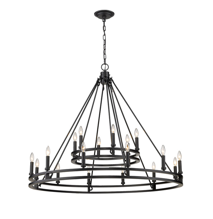 Z-Lite Canada - 4005-18MB - 18 Light Chandelier - Dennison - Matte Black