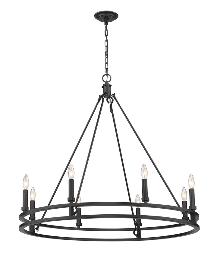 Z-Lite Canada - 4005-8MB - Eight Light Chandelier - Dennison - Matte Black