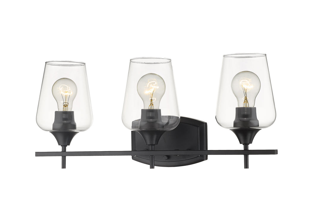 Z-Lite Canada - 473-3V-MB - Three Light Vanity - Joliet - Matte Black