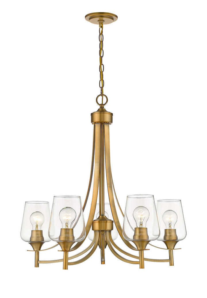 Z-Lite Canada - 473-5OBR - Five Light Chandelier - Joliet - Olde Brass