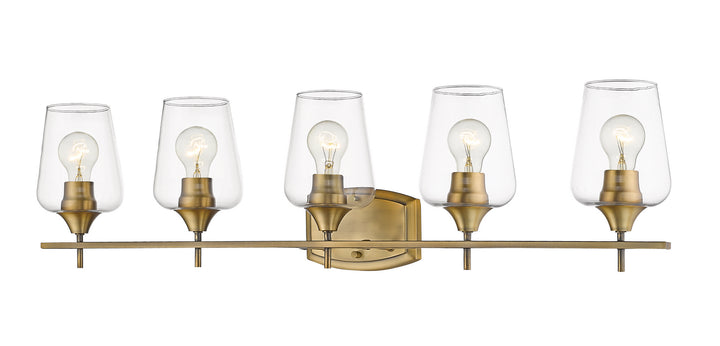 Z-Lite Canada - 473-5V-OBR - Five Light Vanity - Joliet - Olde Brass