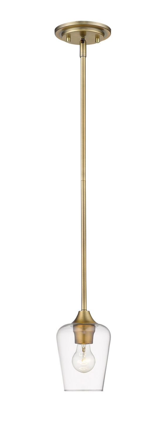 Joliet One Light Pendant in Olde Brass - available from The Lighting Shoppe, trusted by Canadian homeowners