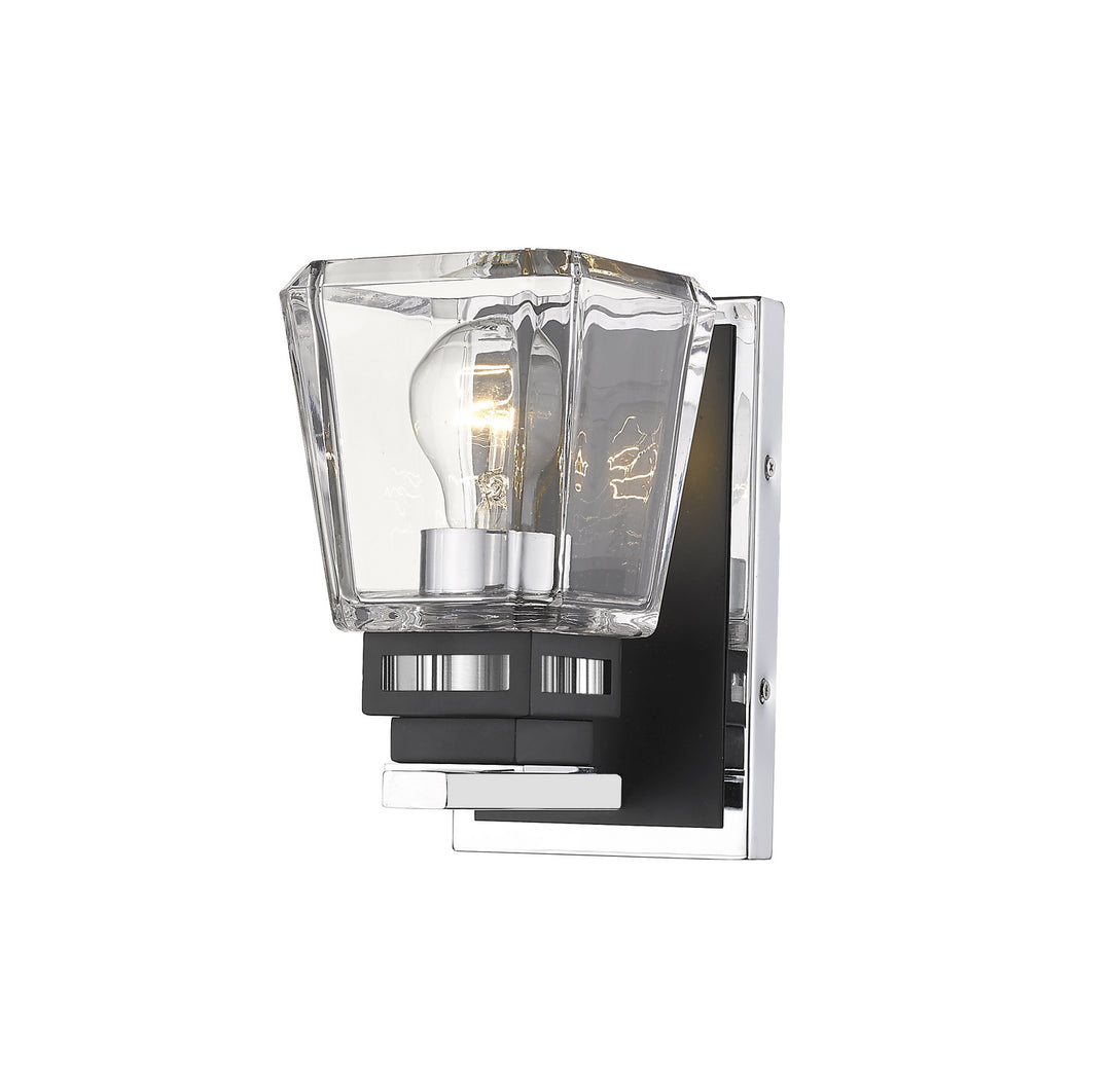 Z-Lite Canada - 474-1S-CH-MB - One Light Wall Sconce - Jackson - Chrome + Matte Black
