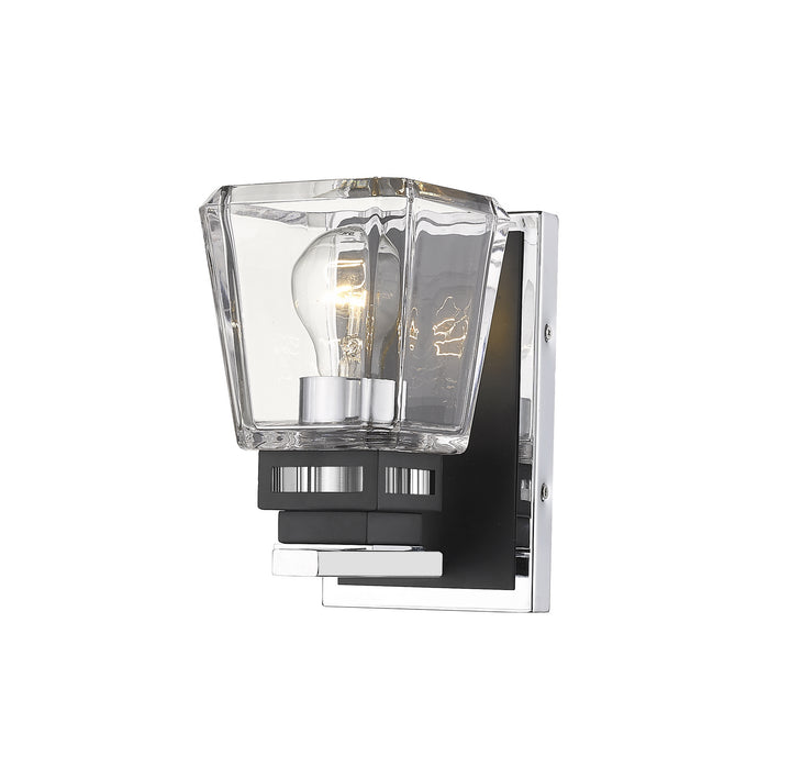 Z-Lite Canada - 474-1S-CH-MB - One Light Wall Sconce - Jackson - Chrome + Matte Black