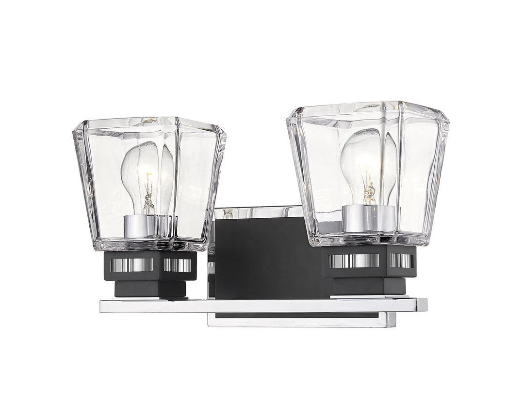 Z-Lite Canada - 474-2V-CH-MB - Two Light Vanity - Jackson - Chrome + Matte Black