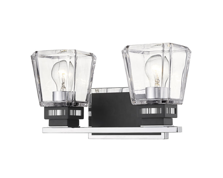 Z-Lite Canada - 474-2V-CH-MB - Two Light Vanity - Jackson - Chrome + Matte Black