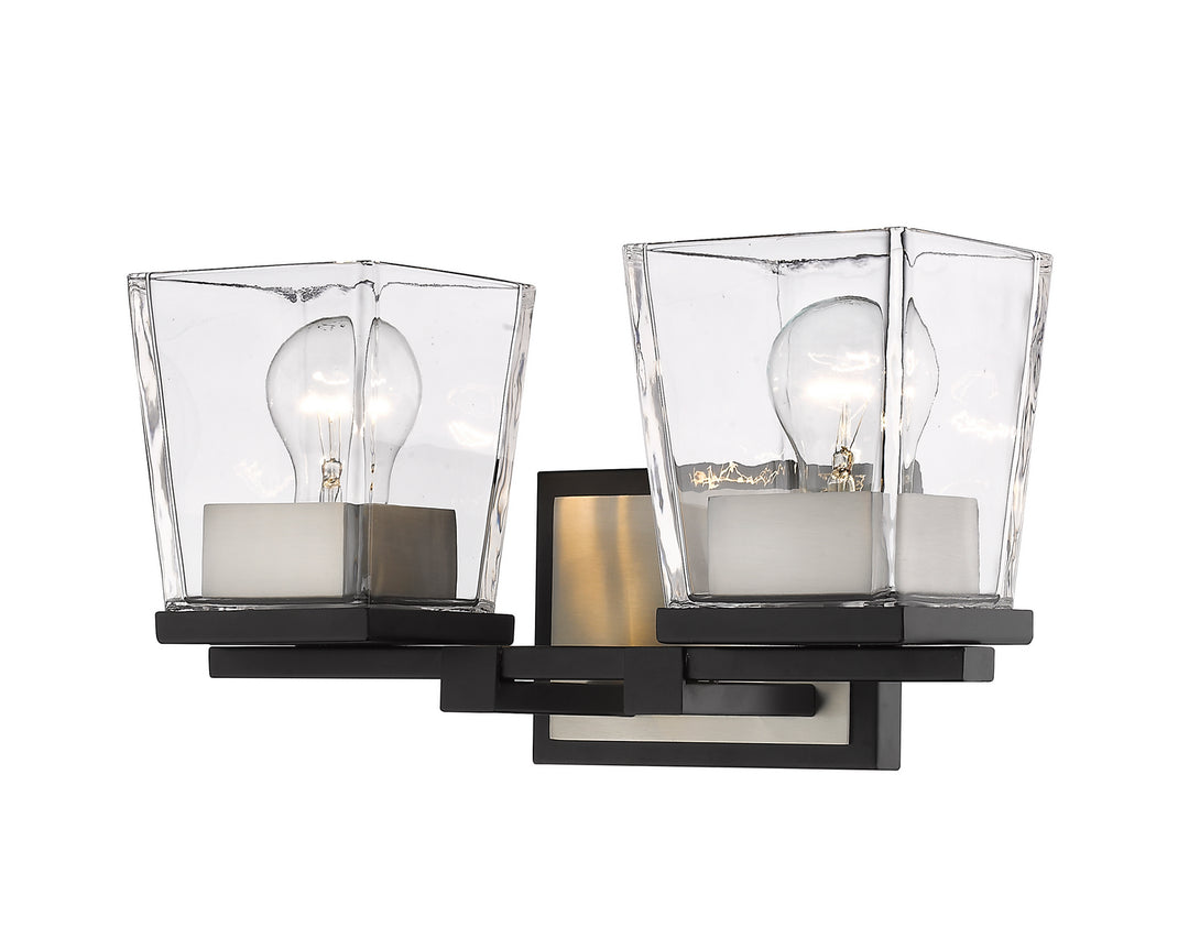 Z-Lite Canada - 475-2V-MB-BN - Two Light Vanity - Bleeker Street - Matte Black + Brushed Nickel