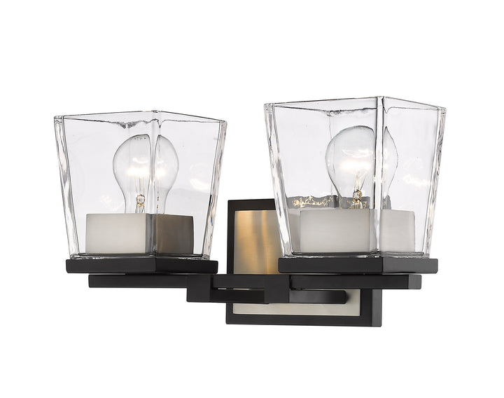 Z-Lite Canada - 475-2V-MB-BN - Two Light Vanity - Bleeker Street - Matte Black + Brushed Nickel