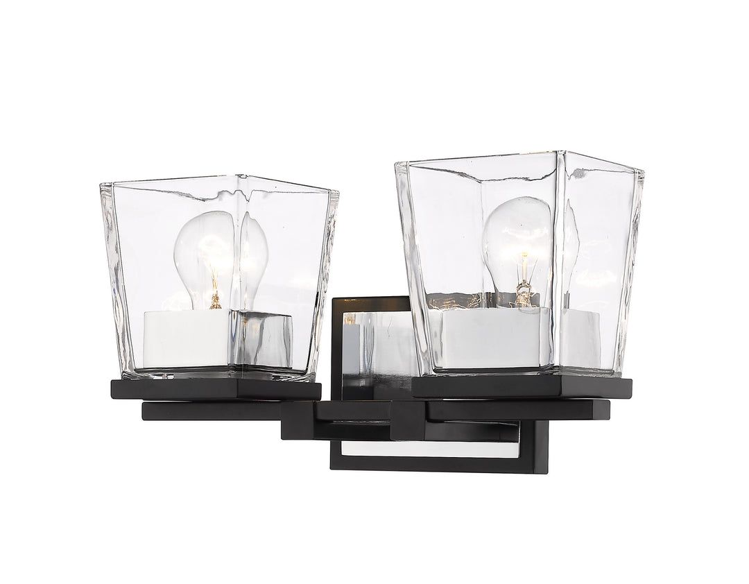 Z-Lite Canada - 475-2V-MB-CH - Two Light Vanity - Bleeker Street - Matte Black + Chrome