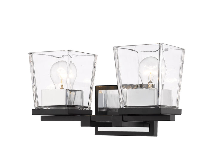 Z-Lite Canada - 475-2V-MB-CH - Two Light Vanity - Bleeker Street - Matte Black + Chrome