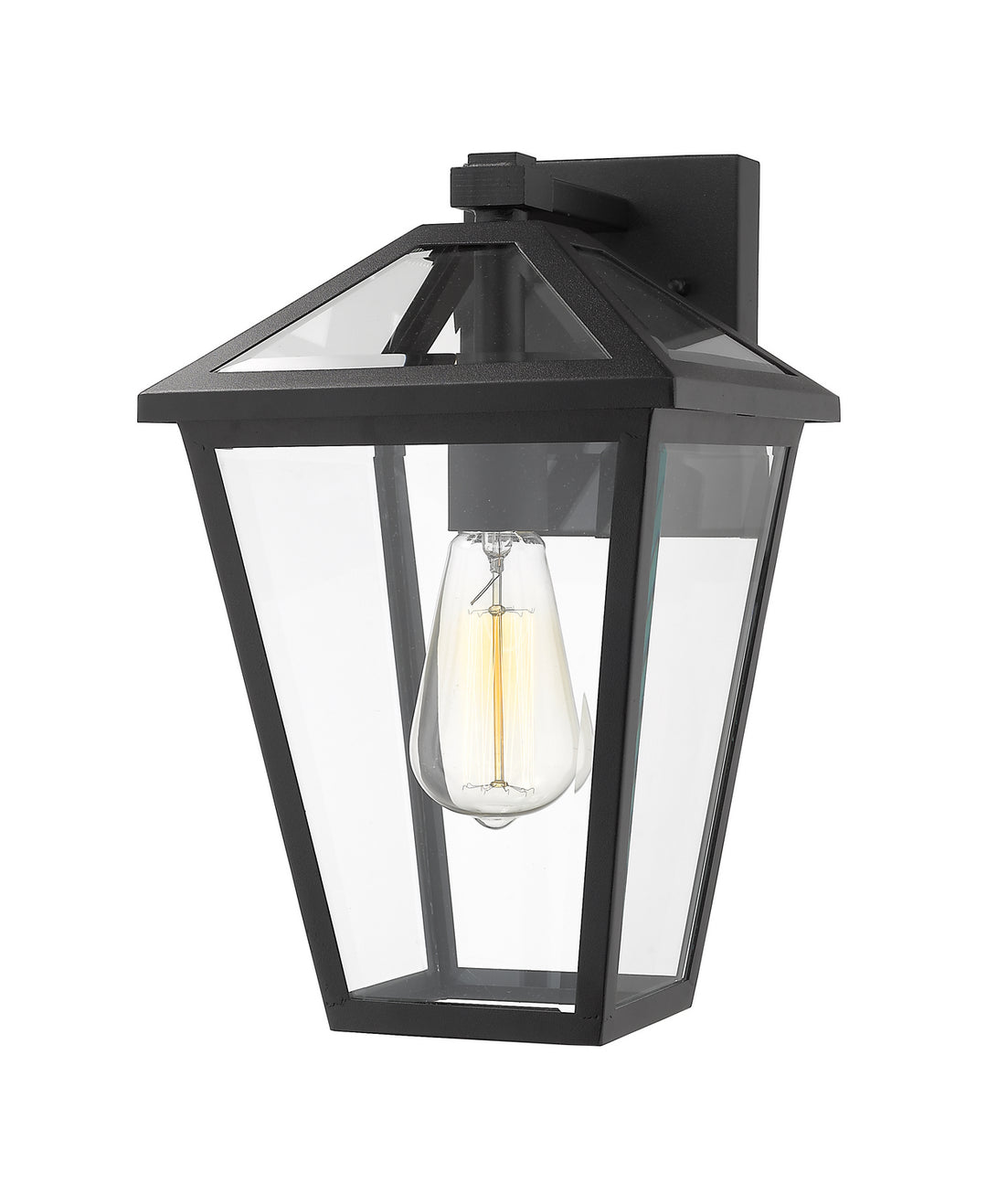 Talbot One Light Outdoor Wall Light in Black - available from The Lighting Shoppe, trusted by Canadian homeowners